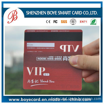 Magnetic Stripe and Signature Panel Transparent VIP Card
